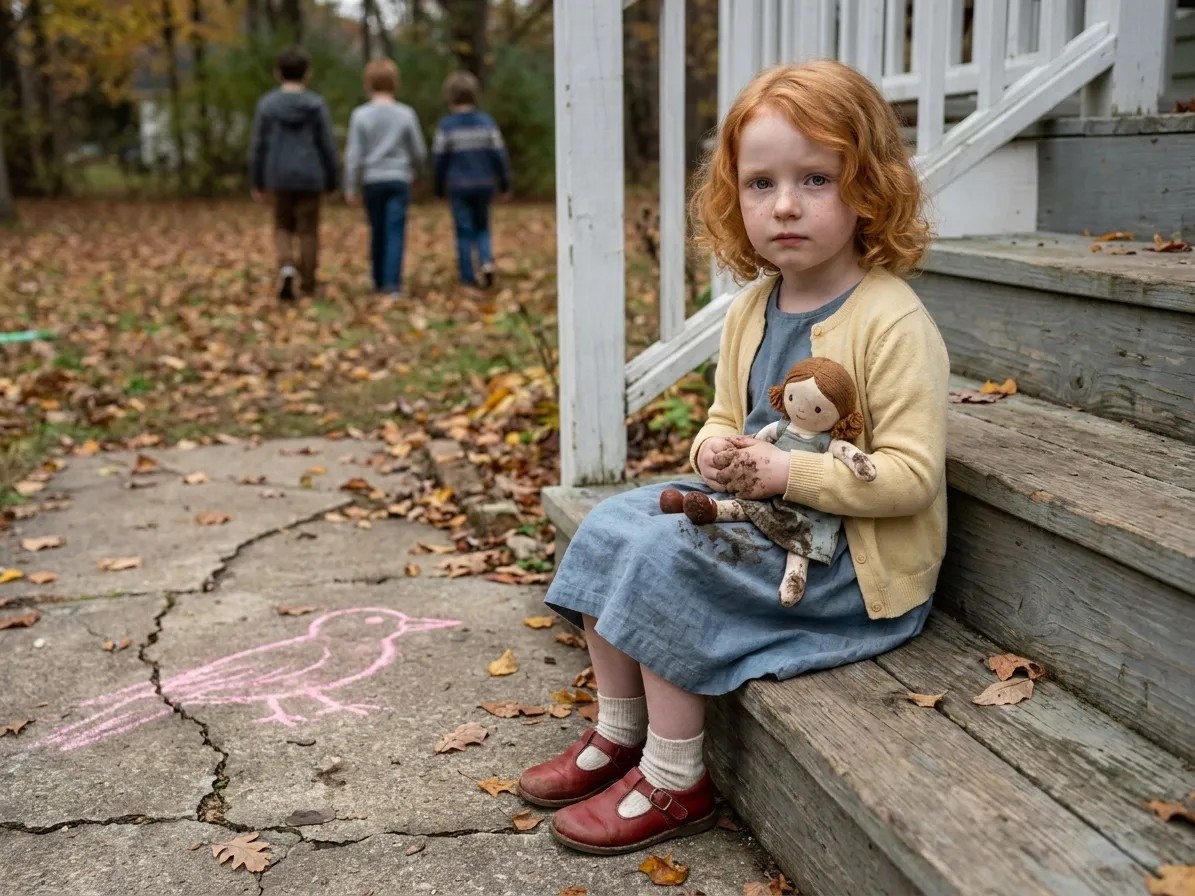 Layla sits alone with Bee after the other children exclude her.